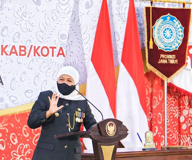 Gubernur Khofifah Kembali Positif Covid-19 untuk Kali Kedua